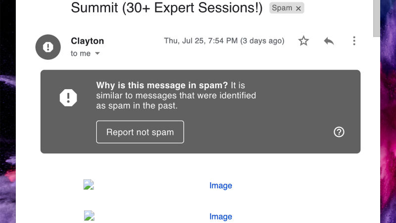 Marca siempre qué es spam y qué no.Foto: Gizmodo